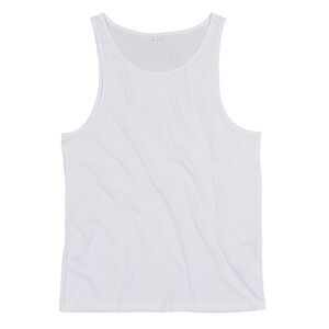Mantis Mens Drop Arm Holes Tank Top / White